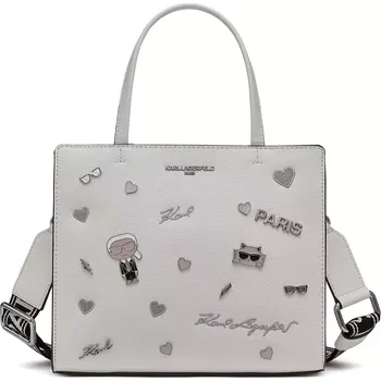 Kabelka KARL LAGERFELD PARIS dámská kabelka MAYBELLE bílá