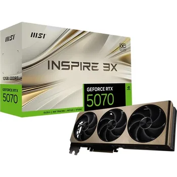 Grafická karta MSI GeForce RTX 5070 12G INSPIRE 3X OC NVIDIA 12 GB GDDR7
