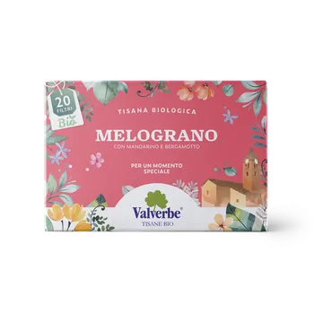 Čaj Valverbe Granátové jablko BIO bylinný čaj 20 sáčků (30 g)
