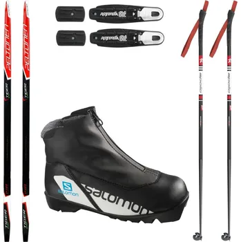 Lyžování Juniorský běžecký set PELTONEN Tiger Jr + boty Salomon + hole