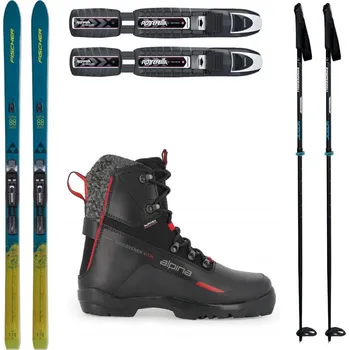 Běžky FISCHER Excursion 88 Crown/Skin Xtralite s vázáním + boty Alpina Discoverer + hole