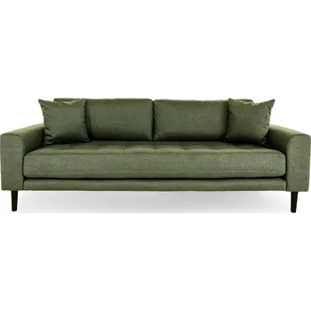 Pohovka Třímístná pohovka Lido Intesi skandinávská zelená čalouněná s područkami do obývacího pokoje