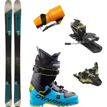 Sjezdové lyže Skialpový set K2 Wayback 92 s pásy + vázání Dynafit Radical + lyžáky Dynafit