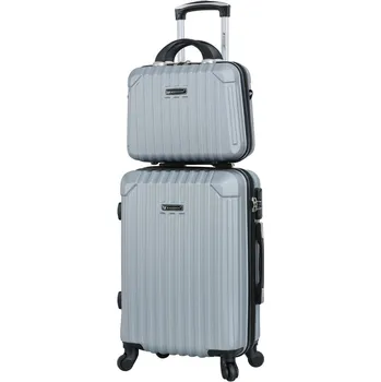 Sada malého kabinového kufru a cestovní taštičky Madisson 44202 stříbrná