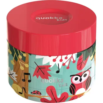 Svačinový box Dětská termonádoba na jídlo, 360ml, Quokka, ptáci