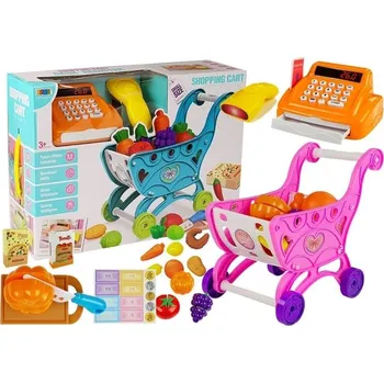 Hra na obchod Mamido Nákupní vozík s pokladnou a příslušenstvím