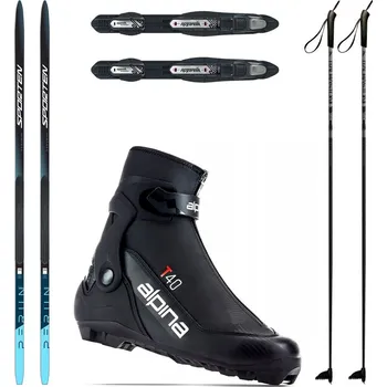 Běžky SPORTEN Perun Pro SKIN NIS se stoupacím pásem + vázání + boty Alpina T40 + hole