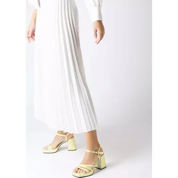 Dámské sandále WONDERS dámské sandály na platformě žlutozlaté