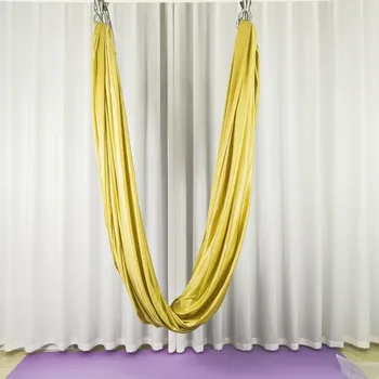 Závěsný posilovací systém Sportago Aerial Yoga Hammock - zlatá - 6m