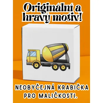 Krabička na výslužku krabička s potiskem Krabička, s potiskem, MÍCHAČKA, 17,3x16x5,3 cm, 1 ks