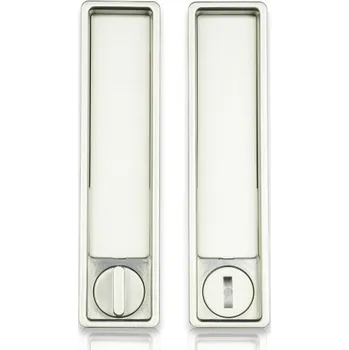 Dveřní kování Cobra mušle pro posuvné dveře WC set hranatý M101 (nikl)