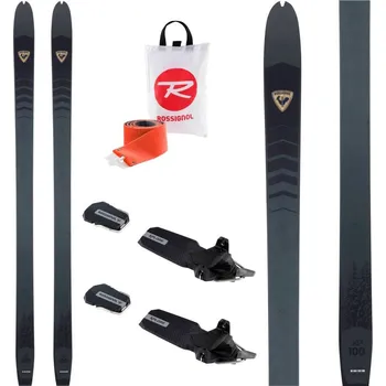 Běžky Backcountry běžky ROSSIGNOL XP 100 Positrack se stoupacími pásy a vázáním Xplore Černá 170 cm