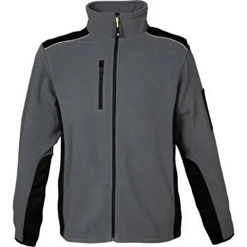 Pánská mikina James Ross Fleecová mikina Baltic šedá/černá XS