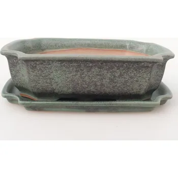 Květináč Bonsai miska + podmiska H17 - 15 x 10 x 4 cm.