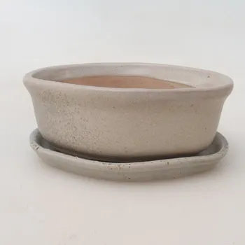 Květináč Bonsai miska + podmiska H05 - 11 x 8 x 4 cm.