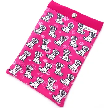 Obal na doklad Pamlskový Ráj Obal na očkovací průkaz psa – maltézský psík Barva: růžová