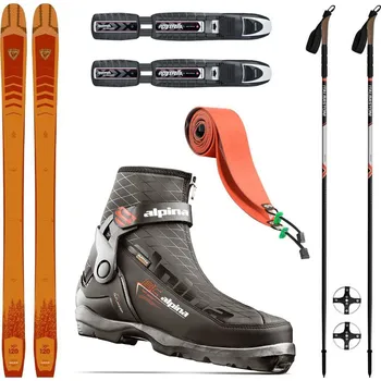 Běžky Backcountry set ROSSIGNOL XP 120 Positrack se stoupacími pásy + vázaní + boty ALPINA Outlander + hole