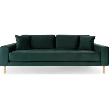 Pohovka Intesi Pohovka Lido 3 láhev zelená/přírodní nohy