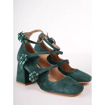 Dámské lodičky ALMA EN PENA dámské lodičky zelené semišové