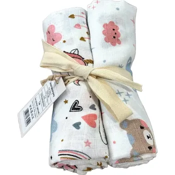 PREM Plena 70x70 cm, tisk - jednorožec + méďa obláček