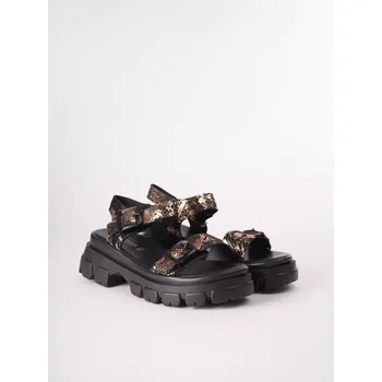 Dámské sandále KARISMA dámské sandály černé pozlacené