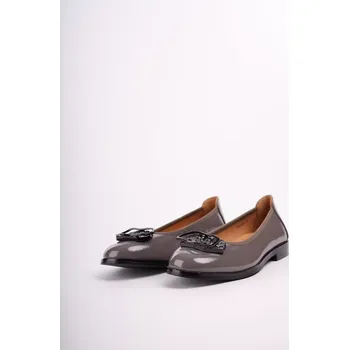 Dámské baleríny KARISMA dámské baleríny šedé lakované