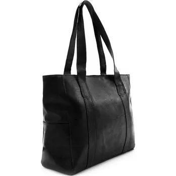 Kabelka Černá elegantní dámská kabelka do ruky i na rameno Alba