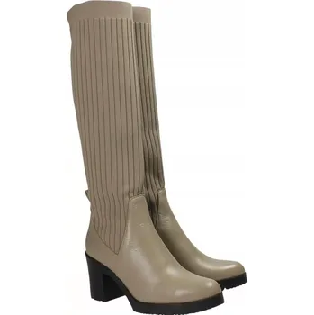 Dámské kozačky WONDERS dámské kozačky khaki