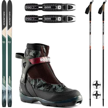 Běžky SPORTEN Wanderer SKIN se stoupacím pásem + vázání + boty Rossignol + hole