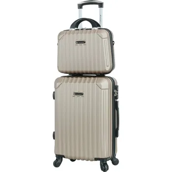 Sada malého kabinového kufru a cestovní taštičky Madisson 44202 béžová