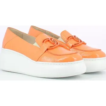 Dámské mokasíny WONDERS dámské mokasíny oranžové lakované