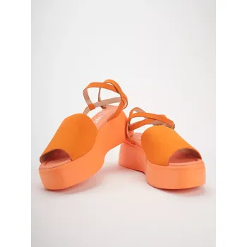 Dámské sandále WONDERS beach dámské baleríny oranžové