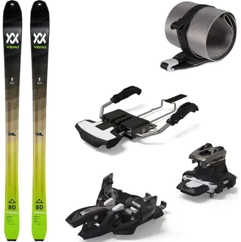 Sjezdové lyže Skialpinistický set Volkl Rise 80 s pásy a vázáním Marker Alpinist 10