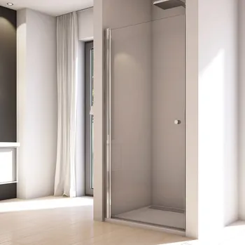 Sprchové dveře Ronal SOLINO SOL1+V2.SOL jednokřídlé sprchové dveře 90 cm Šířka: 900 mm, Profil: Černá, Sklo: Screen 87