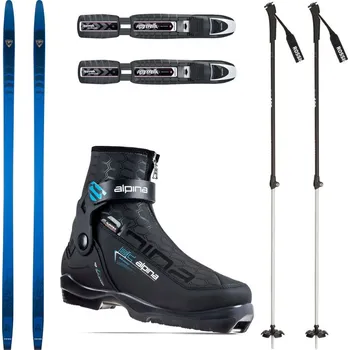 Běžky Backcountry set ROSSIGNOL BC 65 Positrack s vázáním + boty Alpina + hole