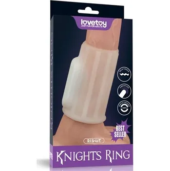 Návlek na penis Manžeta Lovetoy VIBRATING RIDGE | Lovetoy