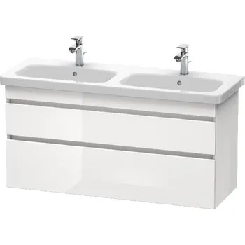 Koupelnový nábytek Duravit DuraStyle - Umyvadlová skříňka 61x123x45 cm, 2 zásuvky, lesklá bílá DS649802222