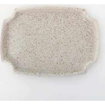 Květináč Keramická podmiska H03 - 17 x 12,5 x 1 cm - béžová