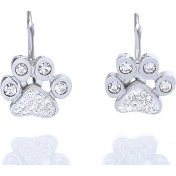 Náušnice Prosperk Náušnice ocelové tlapky s krystalky Swarovski Barva: Zlatá