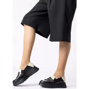 Dámské mokasíny WONDERS dámské mokasíny černé béžové