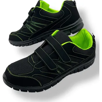 Pánské tenisky Ballgame Pánské černé tenisky na suchý zip 04 Barva: Černá, Velikost: 45