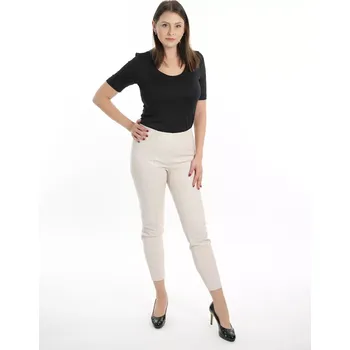 Tuzzi-kalhoty koženkové béžové