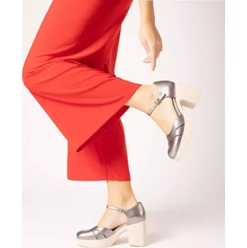 Dámské sandále WONDERS plomo dámské sandály stříbrné