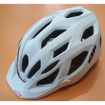 Cyklistická přilba Přilba KTM Factory Line II bílá/šedá matná Velikost přileb: M (54-58cm)