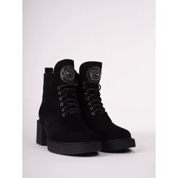 Dámská zimní obuv EPICA dámské kotníkové boty černé semišové