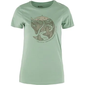 tričko dámské FJÄLLRÄVEN Arctic Fox Print T-shirt W Misty Green - XS