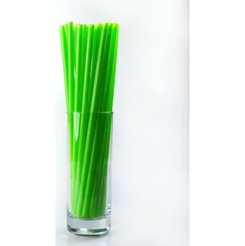 Papírový ubrousek SLÁMKY JUMBO brčka 8x255mm žluto-zelená 150ks