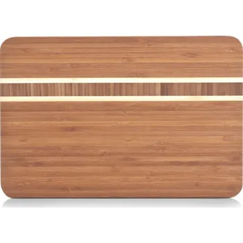 Kuchyňské prkénko ZELLER Prkénko krájecí designové bambus dvoubarevné 30x20x1,6cm