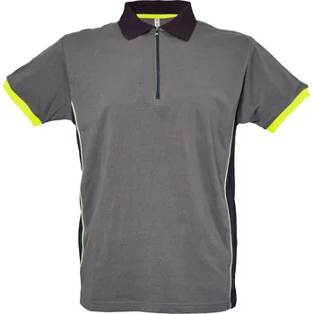 Pánské tričko James Ross Polokošile Florida šedá/černá L