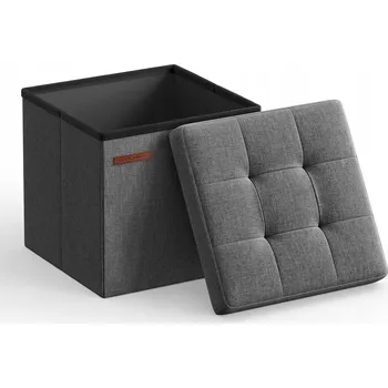 Taburet Čalouněný Taburet Songmics šedý